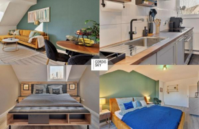 Zeche trifft Villa Apartments by Cordis Sky für bis zu 4 Personen 5 Minuten zur Messe Essen oder Hauptbahnhof